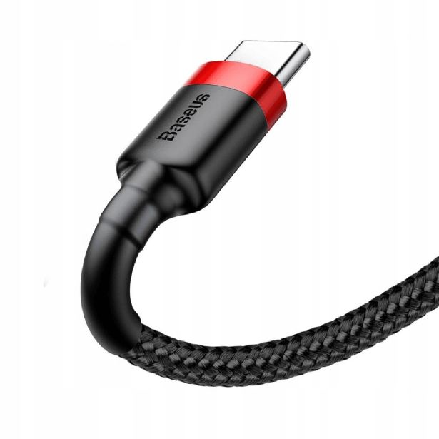 BASEUS PODATKOVNI POLNILNI KABEL CATKLF-C91 TYPE C 2A 2M - ČRNO RDEČ