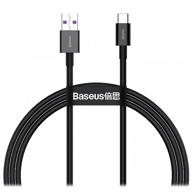 BASEUS POLNILNI KABEL CATYS-01 SUPERIOR QUICK CHARGE TYPE C 66W 1M - ČRN