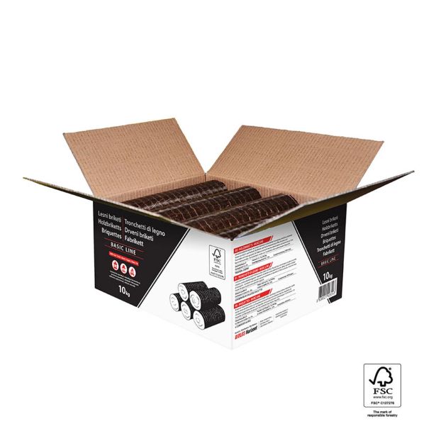 LESNI BRIKETI BIOLES HORIZONT BASIC LINE 10KG V KARTONU Z DOSTAVO, 96 ZAV/PALETI