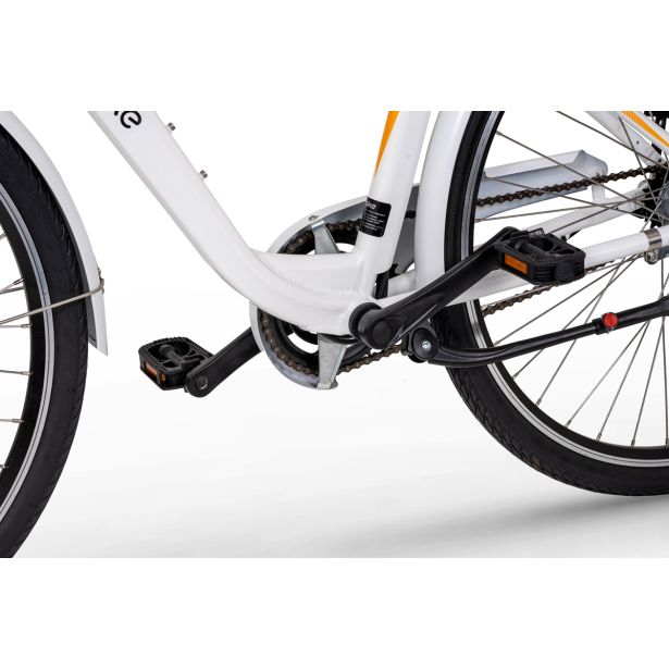 ELEKTRIČNO KOLO ECOBIKE BASIC NEXUS BELE BARVE MESTNO 71.12 CM (28")
