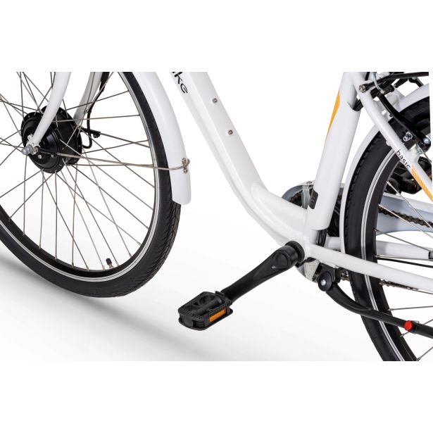 ELEKTRIČNO KOLO ECOBIKE BASIC NEXUS BELE BARVE MESTNO 71.12 CM (28")