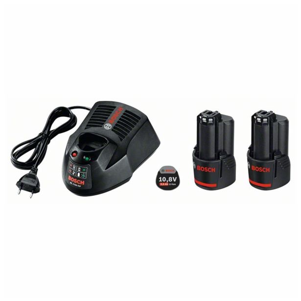 SET AKUMULATOR IN POLNILNIK BOSCH 2 X GBA 10.8V 2.5 AH O-B + AL 1130 CV