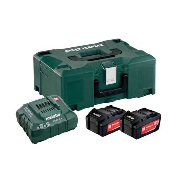 OSNOVNI SET METABO 2 X 4.0 AH + METALOC
