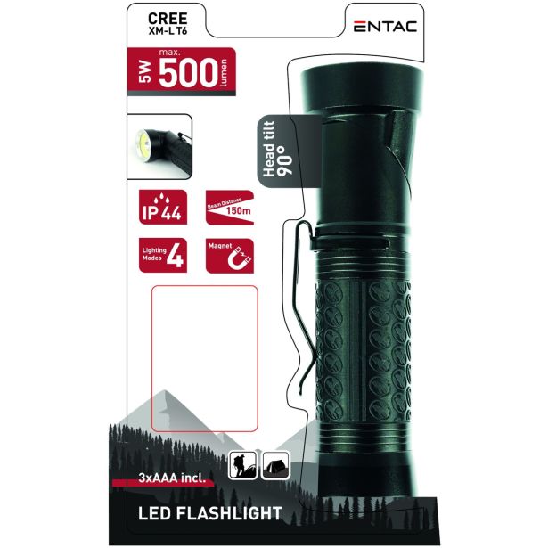 BATERIJSKA SVETILKA ENTAC CREE COB 5W 500LM