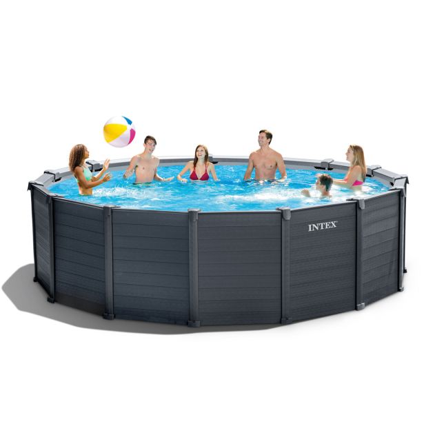 BAZEN S KOVINSKO KONSTRU. INTEX GRAPHITE GRAY PANEL 478X124 CM