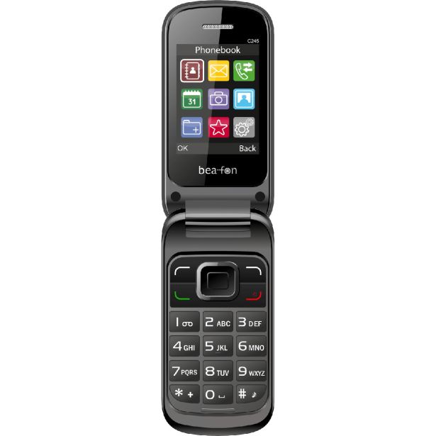 BEAFON C245 PREKLOPNI TELEFON NA TIPKE - ČRN