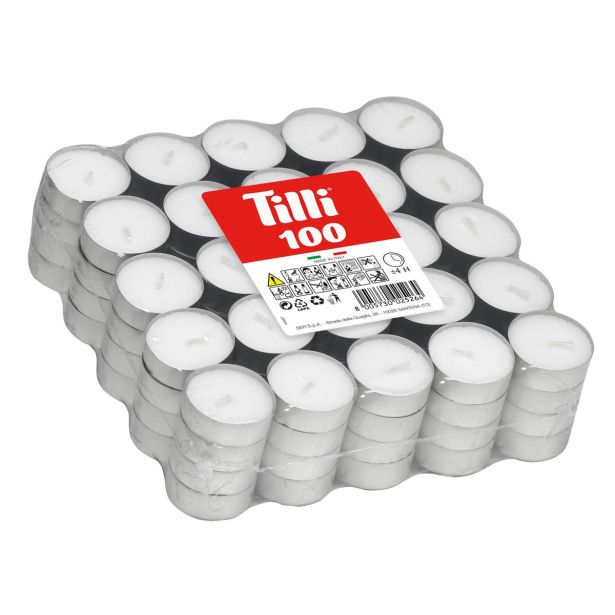 ČAJNA SVEČA TILLI BELA 100/1