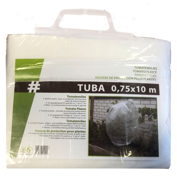 VRTNA FOLIJA BELA FLIS TUBA 0.75X10M 17 G/M2