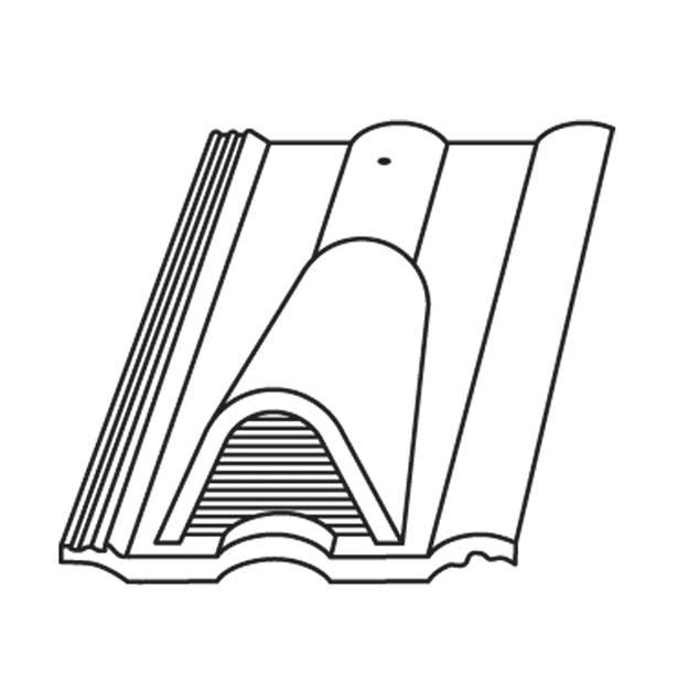 BETONSKA KRITINA BRAMAC KL INOVATIV ZRAČNIK RDEČE RJAV