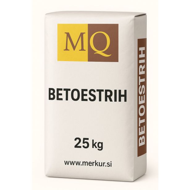 BETONSKA MEŠANICA MQ BETOESTRIH 25 KG VRE=25 KG PAL=60 KOSOV