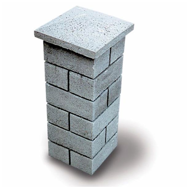 BETONSKI IZDELEK JARC KOCKA ZA STEBER 25X25X11 CM SIVA