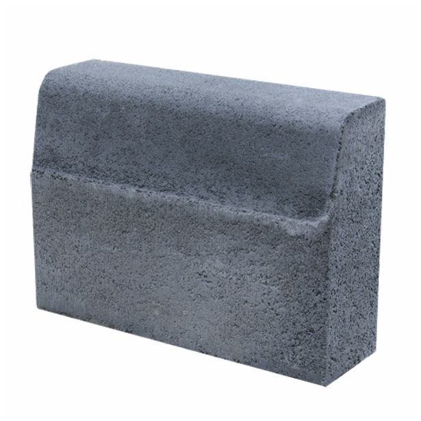 BETONSKI ROBNIK GOREC 10X33X25 CM DVOSLOJNI-SIV