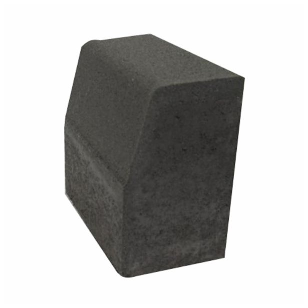 BETONSKI ROBNIK OBLAK GROUP 25X25X12/15 CM DVOSLOJNI 1/4, CESTNI, CEMENTNO SIV