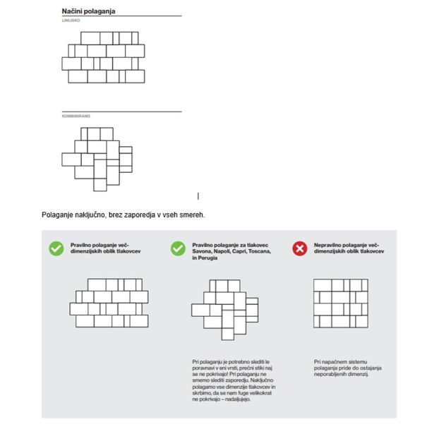 BETONSKI TLAKOVEC OBLAK GROUP SAVONA MIX 16 TONALIT BELA ČRNA BELI CEMENT