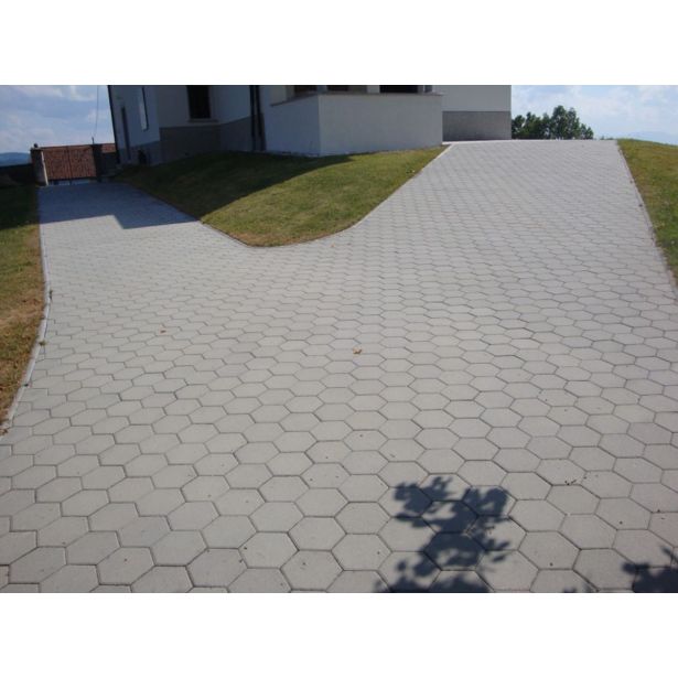 BETONSKI TLAKOVEC OBLAK GROUP ŠESTKOTNIK FI 20 CEMENTNO SIV