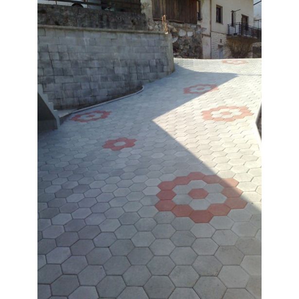 BETONSKI TLAKOVEC OBLAK GROUP ŠESTKOTNIK FI 20 CEMENTNO SIV