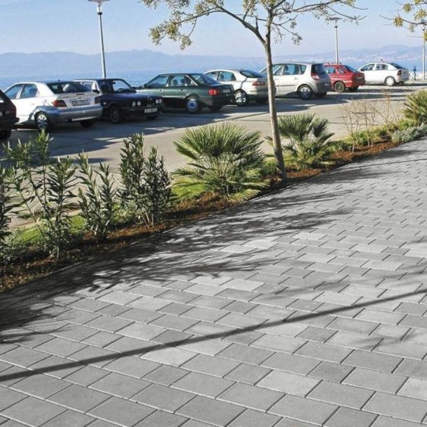 BETONSKI TLAKOVEC SEMMELROCK PRAVOKOTNI RETTANGO 20/20/6 CM, SIVA