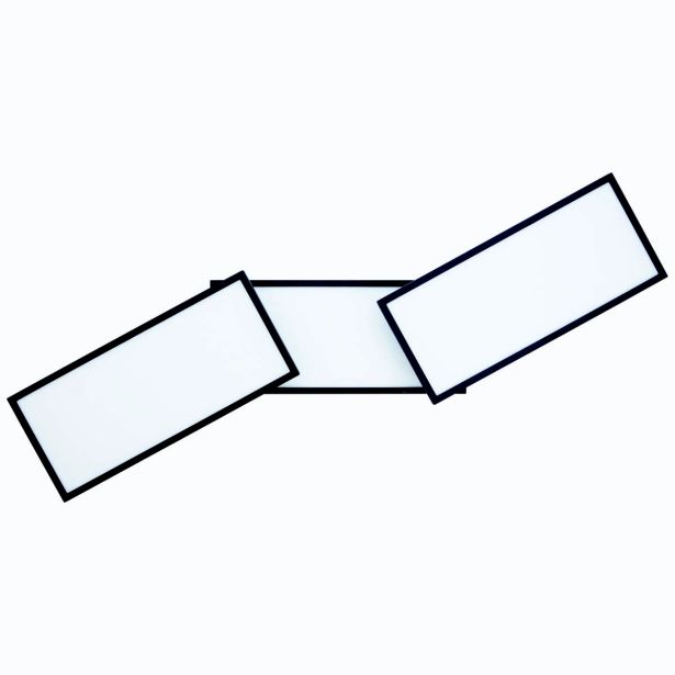 NADGRADNA STROP. SVETILKA BILITY 1X36W, ČRN ROB EASY DIM, PRAVOKOTNA 2