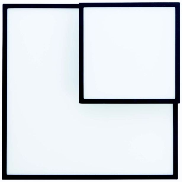 NADGRADNA STROP. SVETILKA BILITY 1X36W, ČRN ROB EASY DIM, PRAVOKOTNA