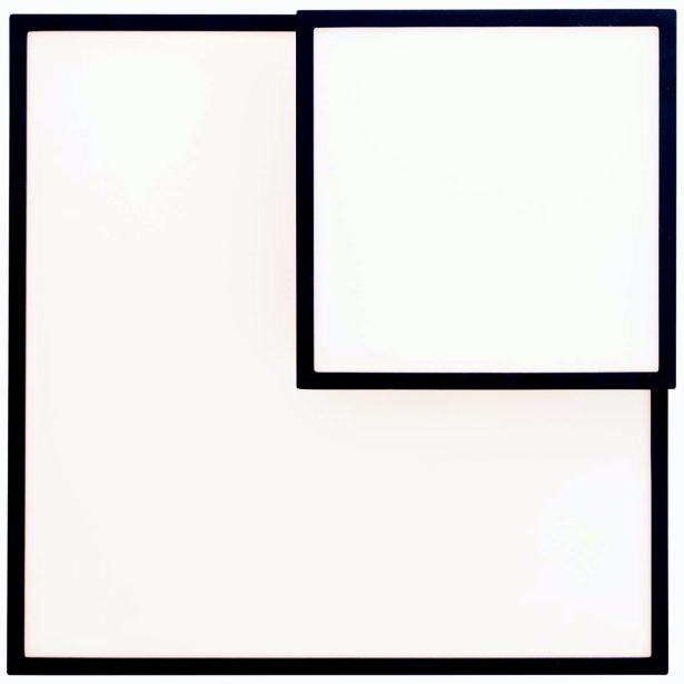 NADGRADNA STROP. SVETILKA BILITY 1X36W, ČRN ROB EASY DIM, PRAVOKOTNA