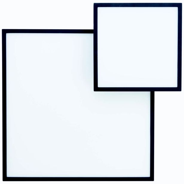 NADGRADNA STROP. SVETILKA BILITY 1X36W, ČRN ROB EASY DIM, PRAVOKOTNA