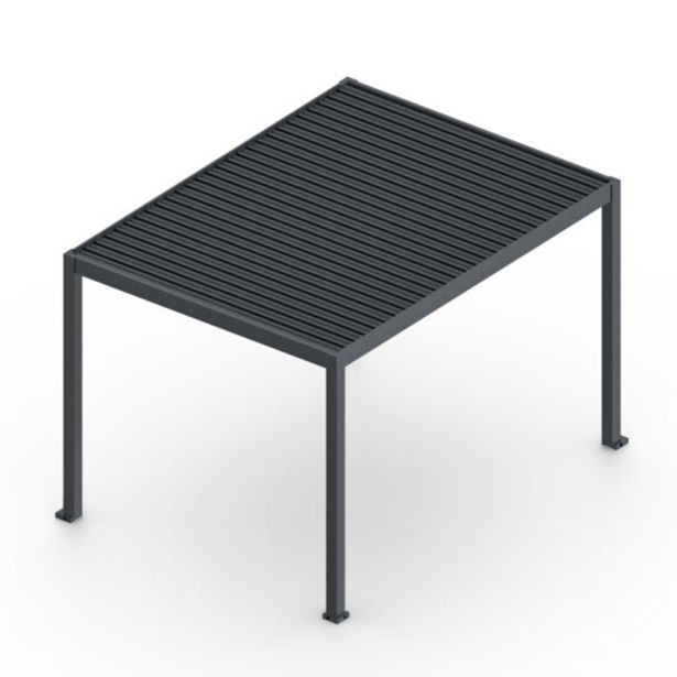 BIOKLIMATSKA PERGOLA BELLANO 3.035 X 4.035 M TEMNO SIVA