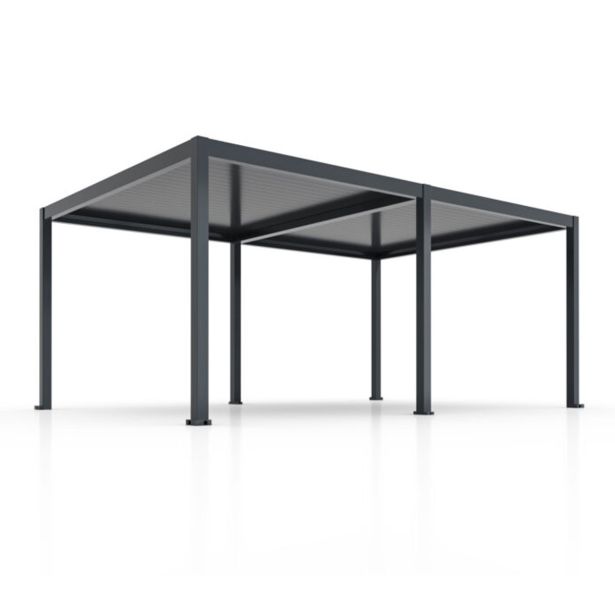 BIOKLIMATSKA PERGOLA BELLANO 6 X 4 M TEMNO SIVA