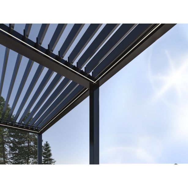 BIOKLIMATSKA PERGOLA BELLANO 6 X 4 M TEMNO SIVA
