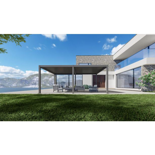 BIOKLIMATSKA PERGOLA BELLANO 6 X 4 M TEMNO SIVA