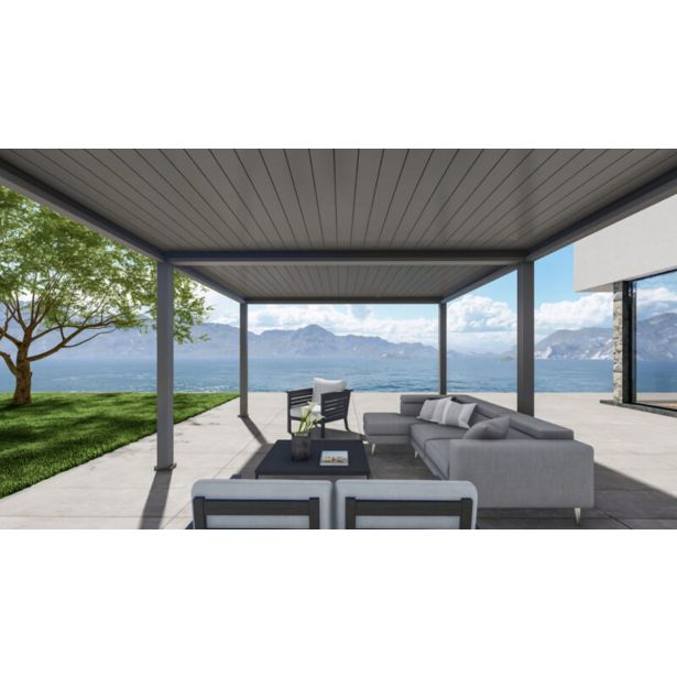 BIOKLIMATSKA PERGOLA BELLANO 6 X 4 M TEMNO SIVA
