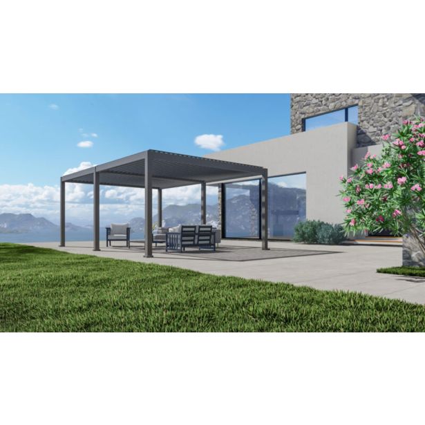 BIOKLIMATSKA PERGOLA BELLANO 6 X 4 M TEMNO SIVA