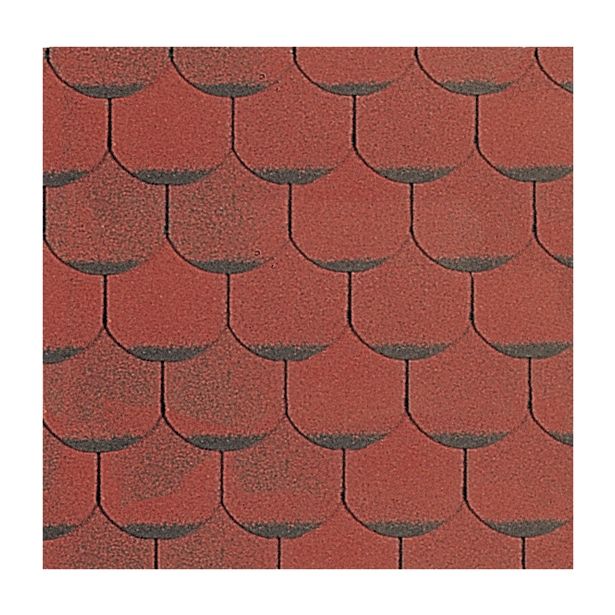 BITUMENSKA SKODLA TEGOLA CANADESE RDEČA CRACOVIA 008 PREMIUM OBLIKA BOBROVCA