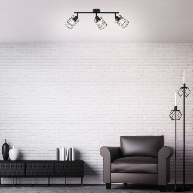 DEKORATIVNI REFLEKTOR BRILONER BLACK SPIRAL 3XE14