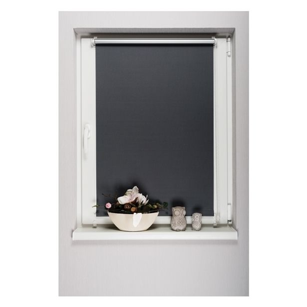 ROLO HUNGARIA KARNIS BLACKOUT 90X150 EASYFIX GRAFIT