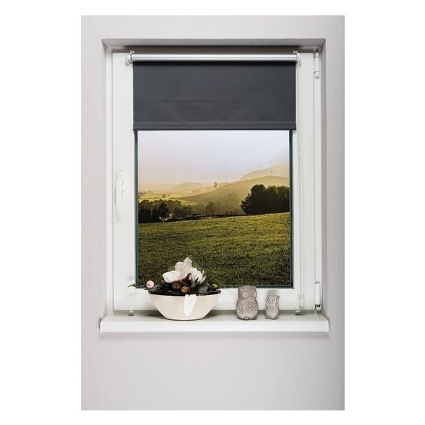 ROLO HUNGARIA KARNIS BLACKOUT 90X210 EASYFIX GRAFIT