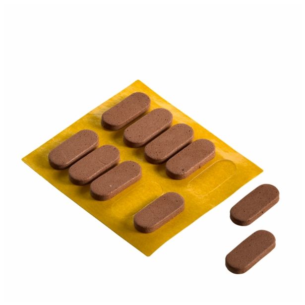 BLAŽILEC HETTICH DIY 20X10 MM, OVALEN SAMOLEP. RJAV ZAV=20 KOS