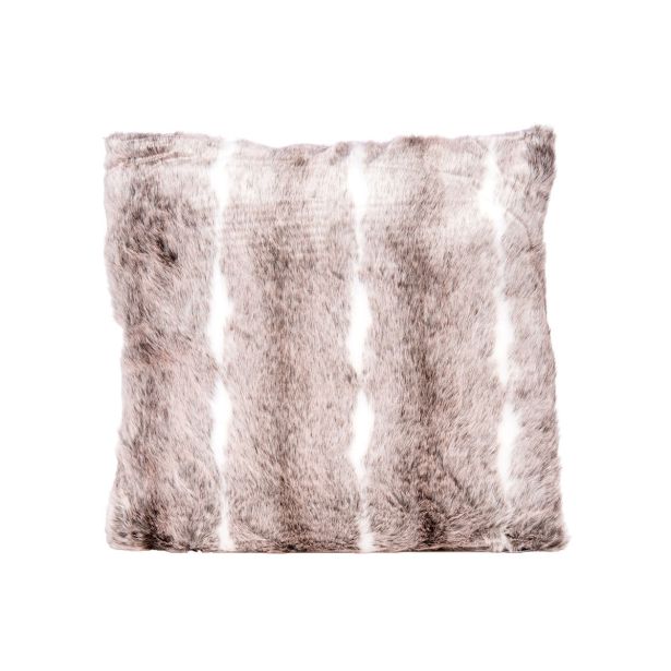 BLAZINA 2LIFE ALASKA RJAVA ČRTASTA 45X45 CM