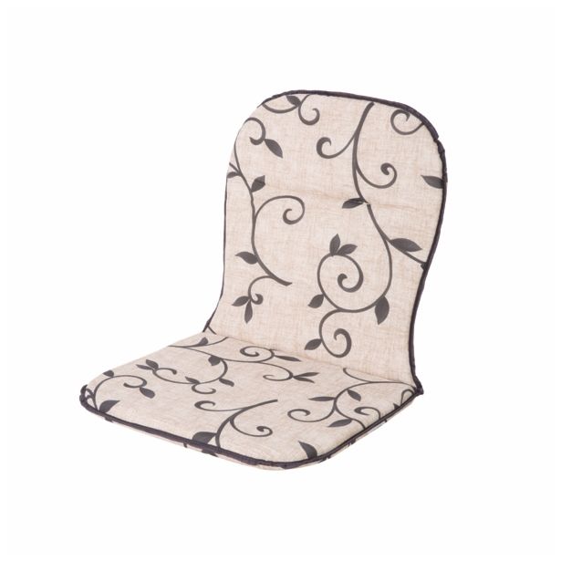 BLAZINA DAJAR BEŽ S ČRNIMI VITICAMI 80X43X3 CM