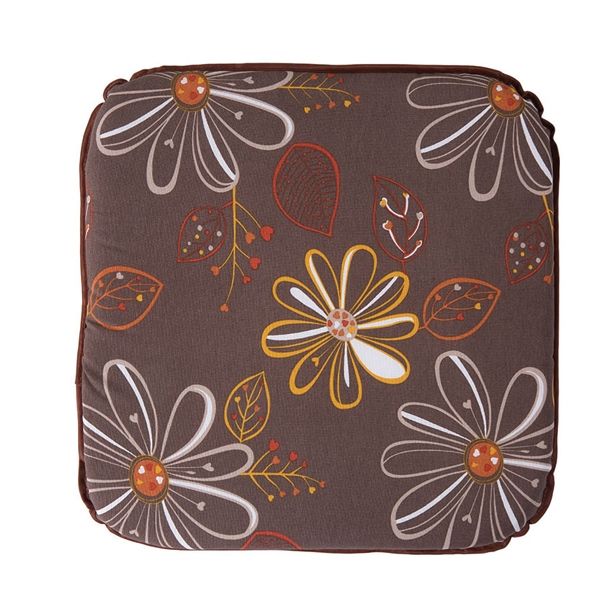 BLAZINA DAJAR RJAVO CVETJE 45X45X5 CM