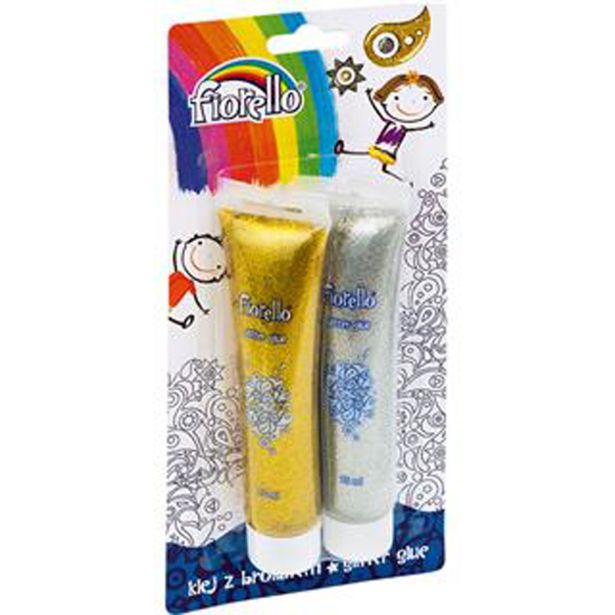 BLEŠČICE V LEPILU, ZLATE IN SREBRNE, 2 X 75 ML.