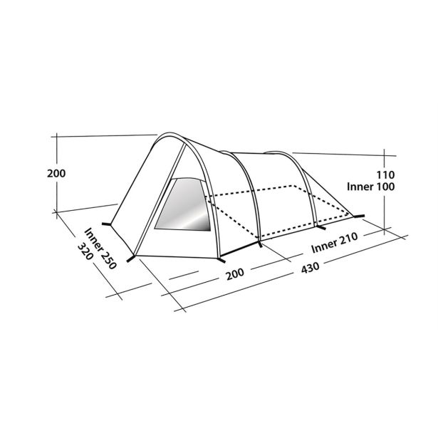 ŠOTOR EASY CAMP BLIZZARD 500 ZA 5 OSEB SIV