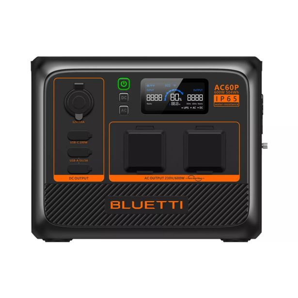 BLUETTI AC60P PRENOSNA POLNILNA POSTAJA 600W/ 504WH