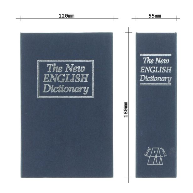 ROČNA KASETA ZA DENAR ROTTNER BOOKCASE MODRE BARVE