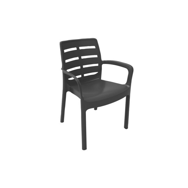 PP STOL PROGARDEN BORNEO 60.5X54X82 CM ANTRACIT