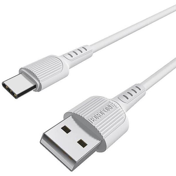 BOROFONE PODATKOVNI KABEL BX16 TYPE C NA USB 1M 3A BEL
