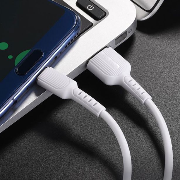 BOROFONE PODATKOVNI KABEL BX16 TYPE C NA USB 1M 3A BEL