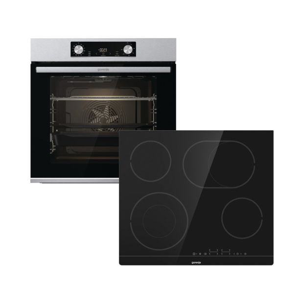 VGRADNA PEČICA + PLOŠČA GORENJE BOS6737E09X + ECT643BSC RŽENI MIX