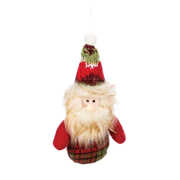 OKRASEK ZA JELKO GLOSSTYLE BOŽIČEK ALI SNEŽAK 14 CM IZ TEKSTILA