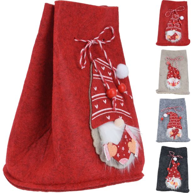 BOŽIČNA VREČA IZ FILCA, SORT