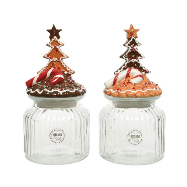 SHRANJEVANJE PECIVA DECORIS 20 CM BOŽIČNI Z JELKO STEKLO, RAZLIČNI VZORCI